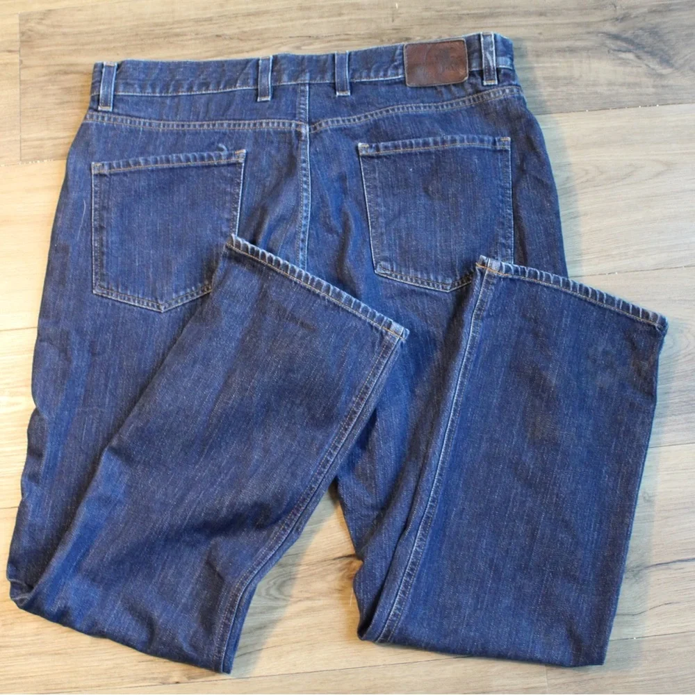 Hart Schaffner Marx Men’s Jeans Dark Indigo Straight Leg Denim Size 36x30 - Picture 2 of 8